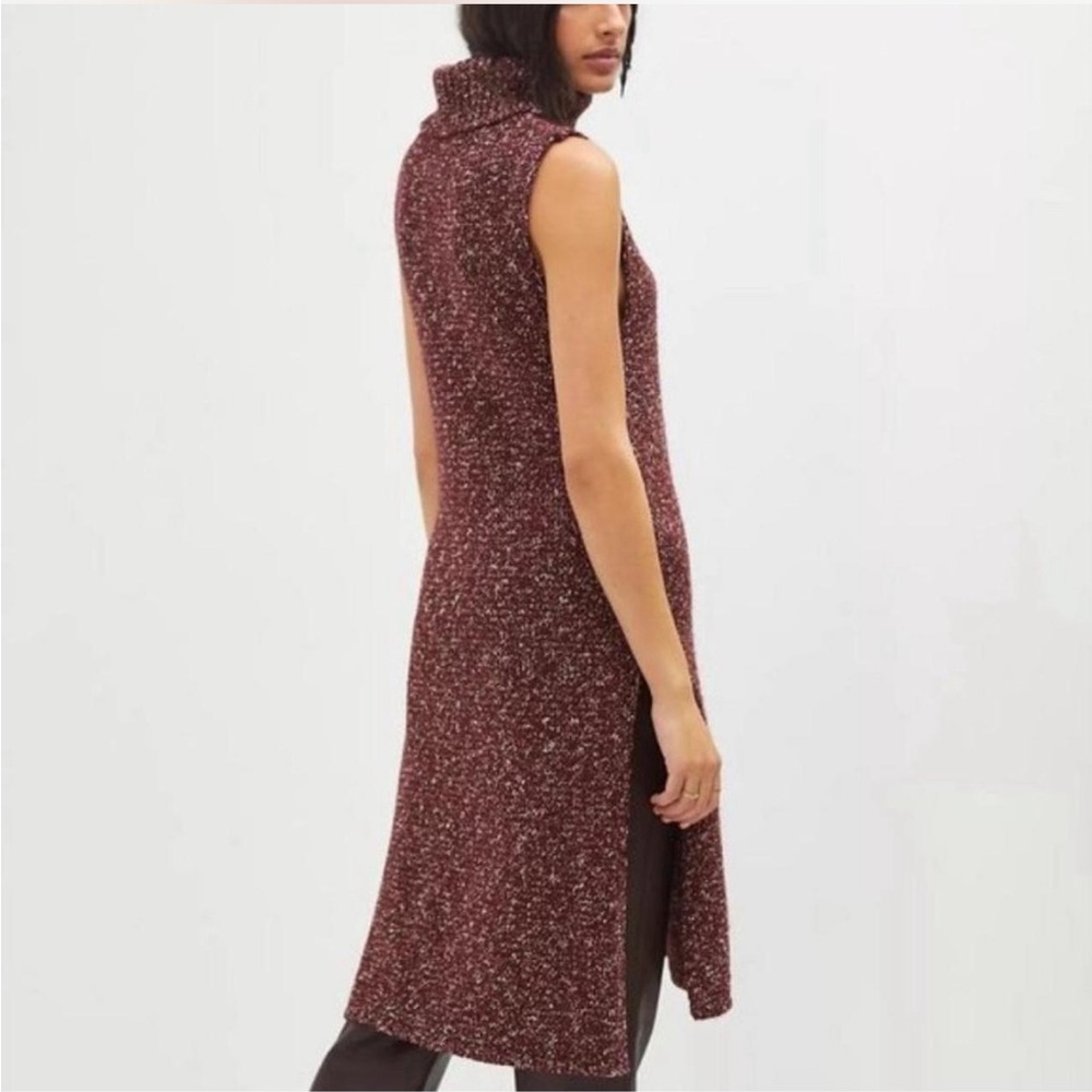 Anthropologie
Flowy Maxi Turtleneck Tunic Sweater